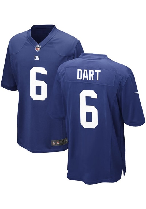 Jaxson Dart  Nike New York Giants Blue Home Football Jersey