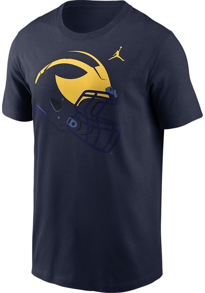 Nike Michigan Wolverines NAVY Local Cotton Short Sleeve T Shirt