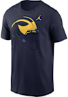 Main image for Michigan Wolverines Navy Blue Nike Local Cotton Short Sleeve T Shirt