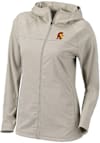 Main image for Womens USC Trojans Brown Columbia Heat Seal Omni Wick Half Shot Long Sleeve Full Zip Jacket
