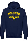 Main image for Mens Navy Blue Michigan Wolverines School of Social Work Hooded Sweatshirt