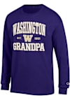 Main image for Mens Washington Huskies Purple Champion Est. Date Grandpa Jersey Tee