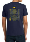 Main image for Youth Navy Blue Michigan Wolverines 2025 Football Schedule Short Sleeve T-Shirt