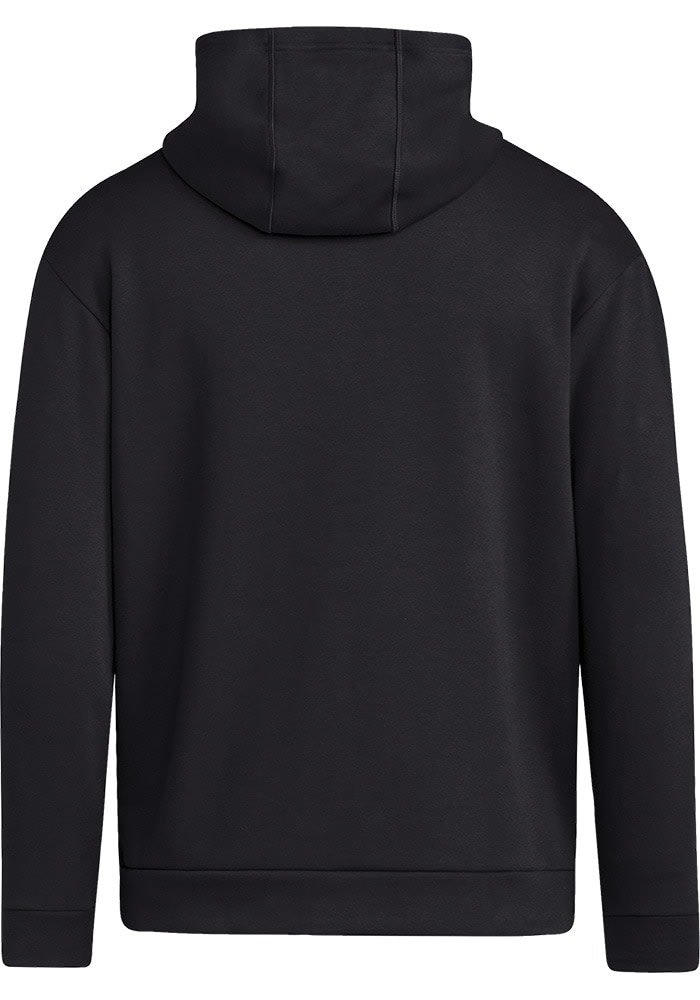 Adidas Mens BLACK Nebraska Cornhuskers Football Fleece Hoodie