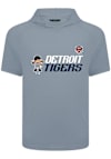 Main image for Levelwear Detroit Tigers Grey Phase 8-Bit Baseball Short Sleeve Hoods