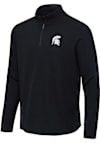 Main image for Mens Michigan State Spartans Black Antigua Sync Qtr Zip Pullover