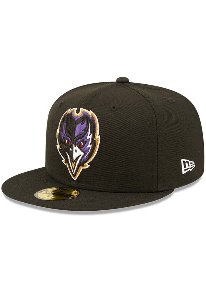 The Ravens キャップ Baltimore Ravens Mens GCP 59FIFTY BLACK New Era Fitted Hat - 622277989