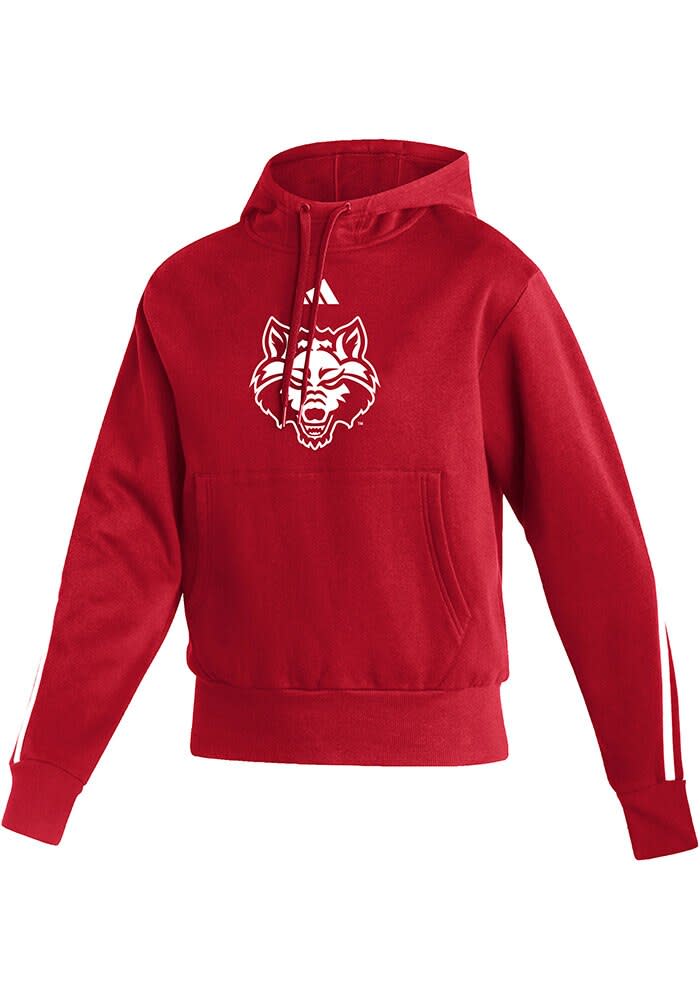 red adidas sweatshirt womens