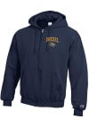 Main image for Mens Drexel Dragons Navy Blue Champion Arch Mascot Long Sleeve Full Zip Jacket