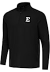 Main image for Mens Eastern Michigan Eagles Black Antigua Intent Qtr Zip Pullover