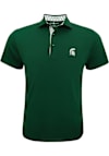 Main image for Mens Green Michigan State Spartans Custom Trim Sparty Head Short Sleeve Fashion Polo