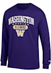 Main image for Mens Washington Huskies Purple Champion Pill Alumni Jersey Tee