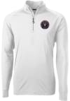 Main image for Cutter and Buck Inter Miami CF Mens White Adapt Eco Knit Long Sleeve Qtr Zip Pullover