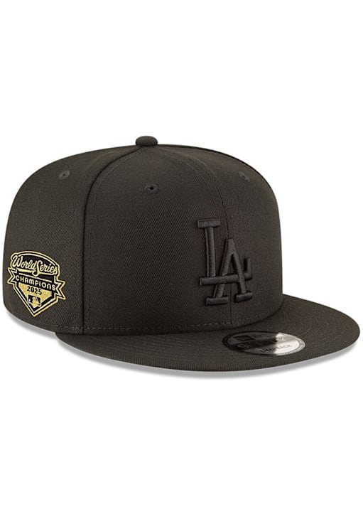 New Era Los Angeles Dodgers Black Tonal 2025 World Series Champions Side Patch 9FIFTY Mens Snapbac..