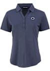 Main image for Womens Penn State Nittany Lions Navy Blue Cutter and Buck Forge Eco Polo Short Sleeve Polo Shirt
