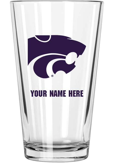 Purple K-State Wildcats Personalized Pint Glass