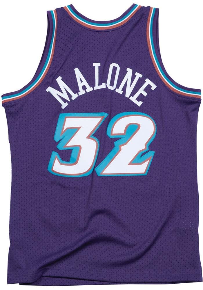 Men s Mitchell Ness Karl Malone Purple Utah Jazz Big Tall Hardwood Classics 1996 97 Swingman Jersey