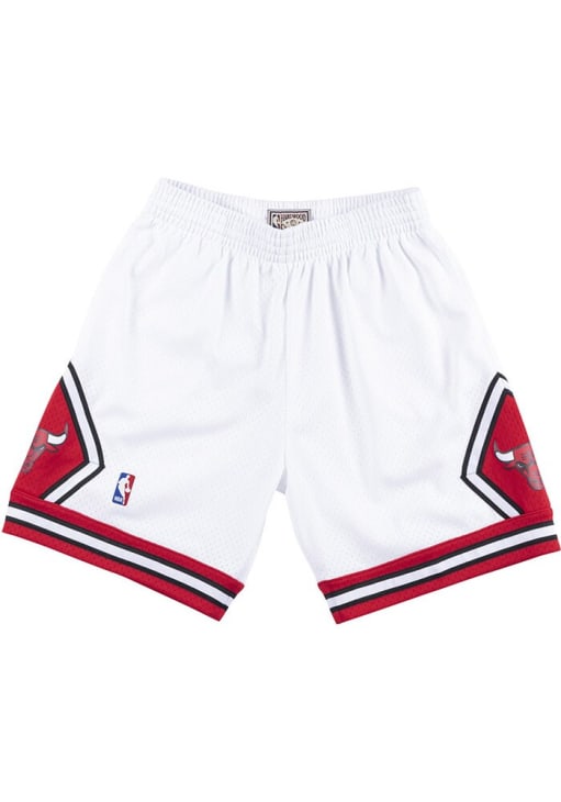 Mitchell and Ness Chicago Bulls Mens White Swingman Big and Tall Shorts