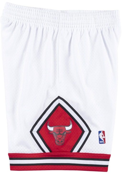Mitchell and Ness Chicago Bulls Mens White Swingman Big and Tall Shorts