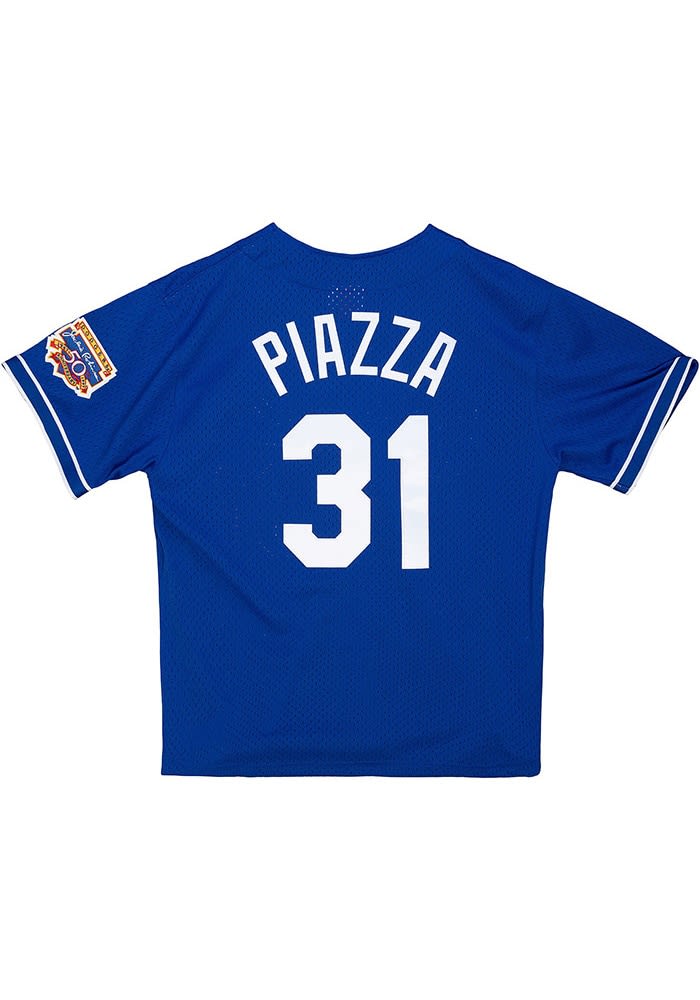 Mike Piazza Los Angeles Dodgers Mitchell and Ness Batting Practice Jersey Big and Tall BLUE