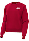 Main image for Womens Ohio State Buckeyes Red Antigua 2024 Football National Champions Victory Crew Sweatshirt