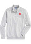 Main image for Mens Nebraska Cornhuskers Grey Vineyard Vines Shep Shirt Qtr Zip Pullover