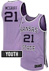 Main image for Khamari McGriff Nike Youth Lavender K-State Wildcats NIL Name And Number Basketball Jersey Jersey