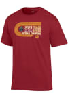 Main image for USC Trojans Cardinal Champion 2025 Mens Track and Field Champions Jersey Short Sleeve T Shirt
