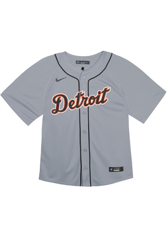 Detroit Tigers Nike Toddler STEEL Road Blank Baseball Jersey