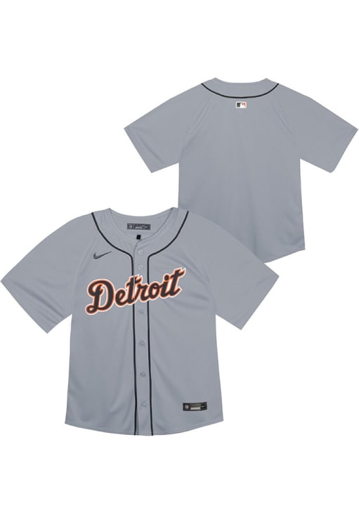 Nike Detroit Tigers Toddler Grey Road Blank Jersey