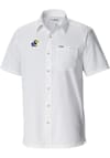 Main image for Columbia Kansas Jayhawks Mens White Heat Seal Slack Tide Camp Short Sleeve Dress Shirt