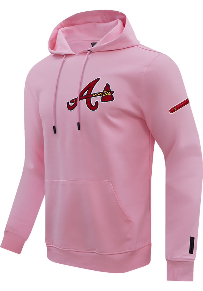 Pro Standard Atlanta Braves Mens PINK Chenille Long Sleeve