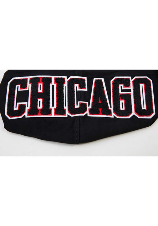 Pro Standard Chicago Bulls Mens Black Chenille Fashion Hood