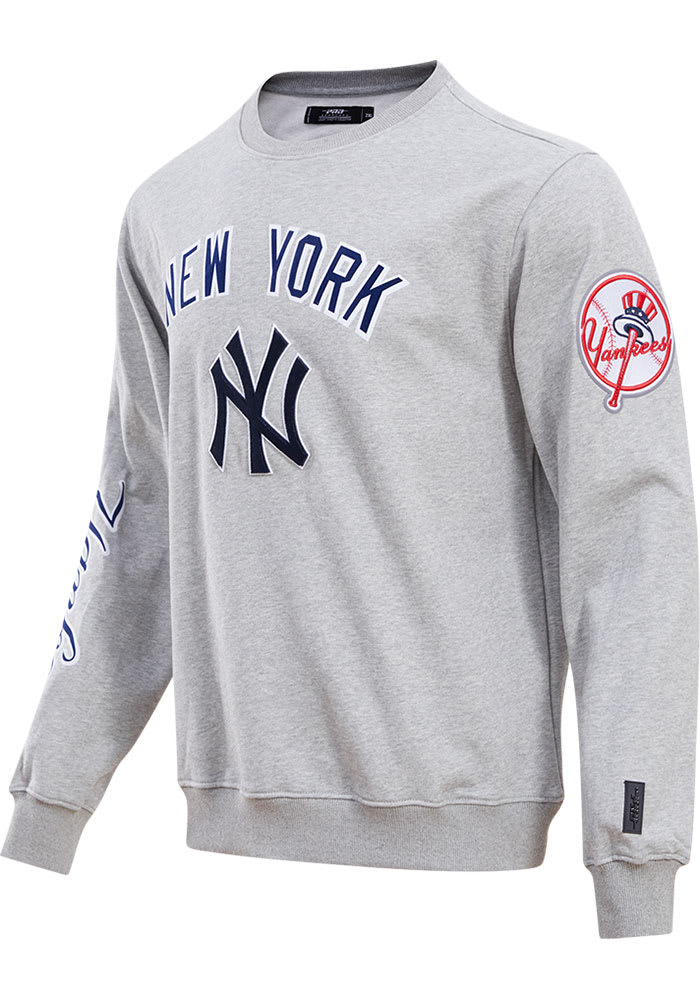 Pro Standard New York Yankees Mens GRAY Classic Long Sleeve