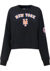 Main image for Pro Standard New York Mets Womens Black Classic Crew Sweatshirt