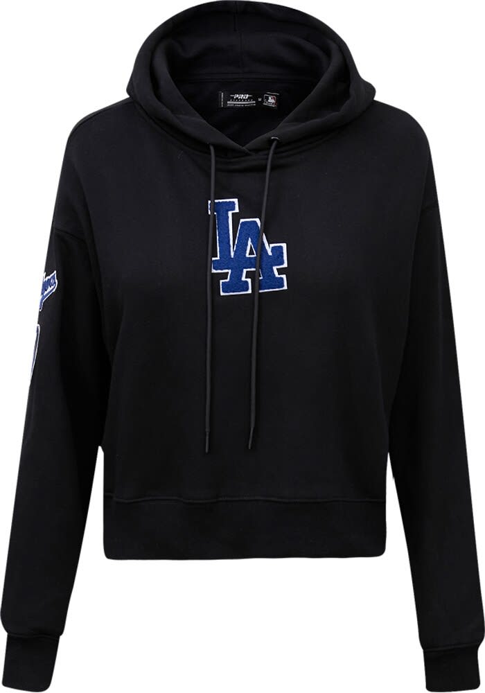 Pro Standard Los Angeles Dodgers Womens BLACK Classic Cropped