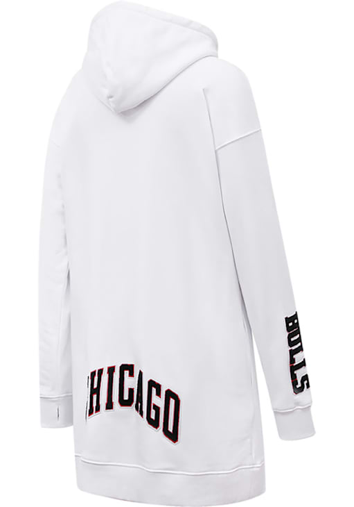 Pro Standard Chicago Bulls Womens WHITE Hoodie Dress 64920718