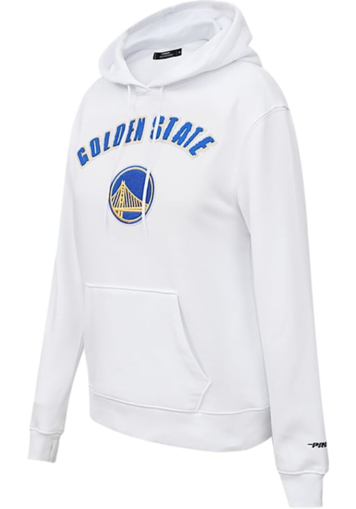 Pro Standard Golden State Warriors Womens WHITE Classic Hoodie