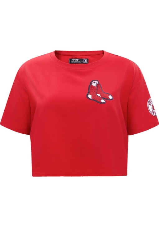 Pro Standard Boston Red Sox Womens Red Boxy Short Sleeve T-Shirt