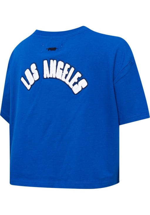 Pro Standard Los Angeles Dodgers Womens Blue Boxy Short Sleeve T-Shirt