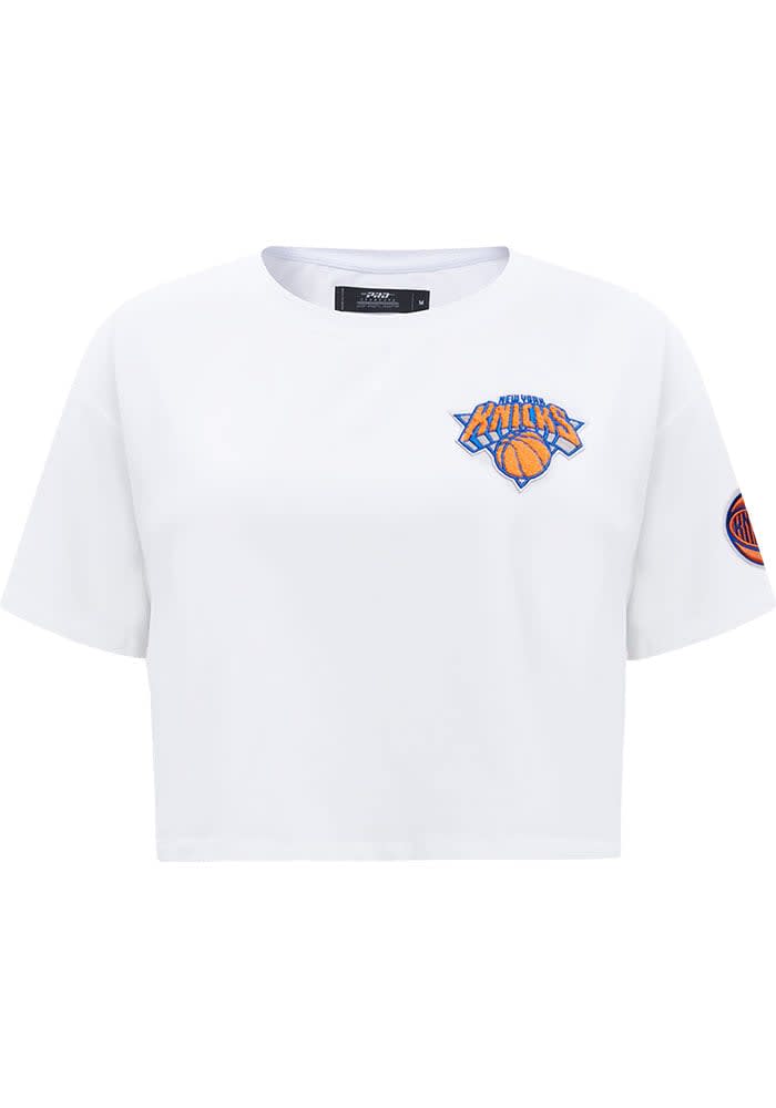 Pro Standard New York Knicks Womens Boxy T Shirt WHITE