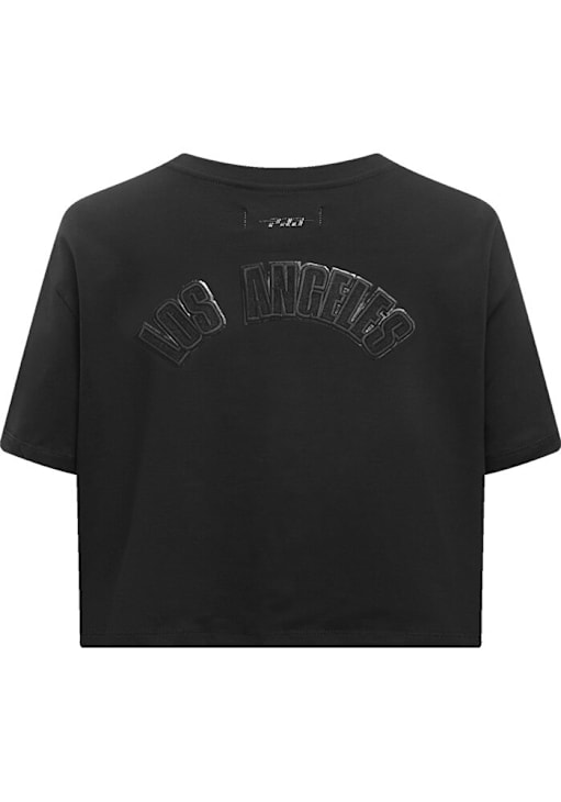 Pro Standard Los Angeles Dodgers Womens Black Tonal Boxy Short Sleeve T-Shirt