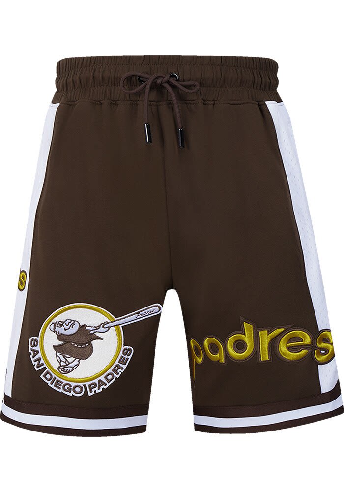 San Diego Padres Mens Pro Standard BROWN Retro Chenille Shorts