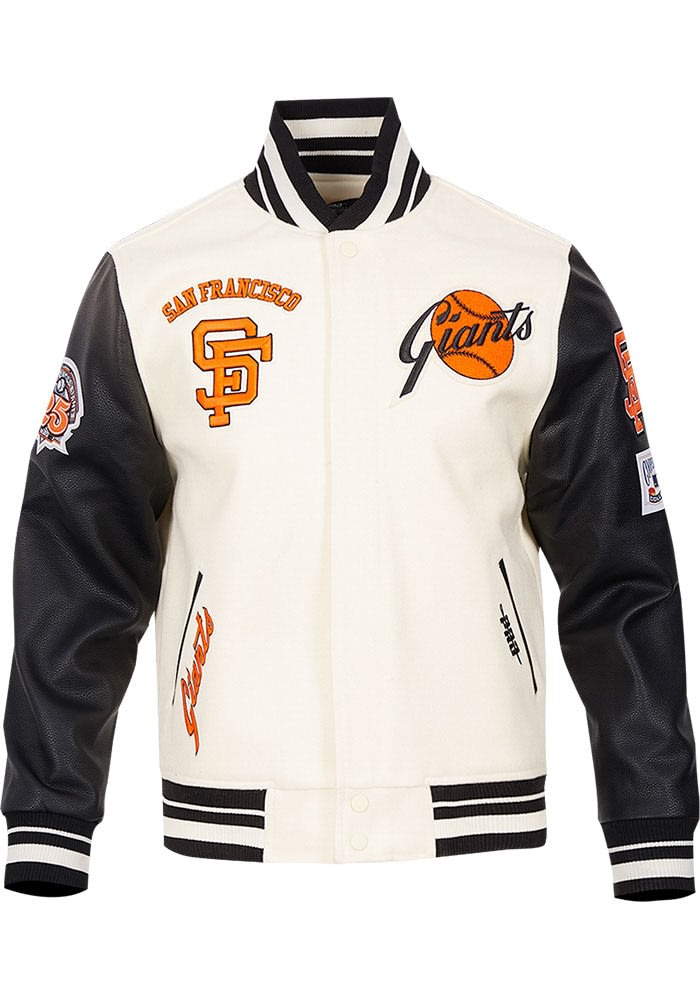 Pro Standard San Francisco Giants Mens White Retro Wool Varsity