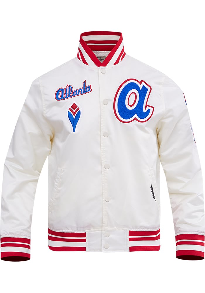 Pro Standard Atlanta Braves Mens White Retro Classic Satin Light