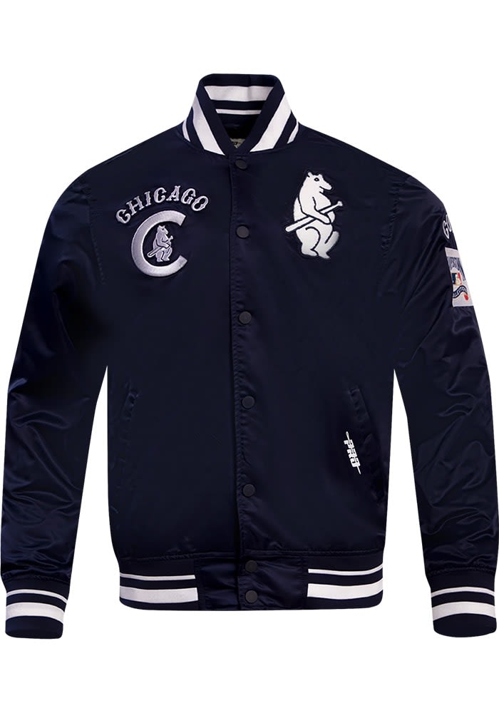 Pro Standard Chicago Cubs Mens NAVY Retro Classic Satin