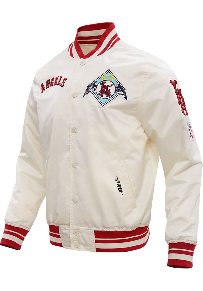 Pro Standard Los Angeles Angels Mens White Retro Classic Satin