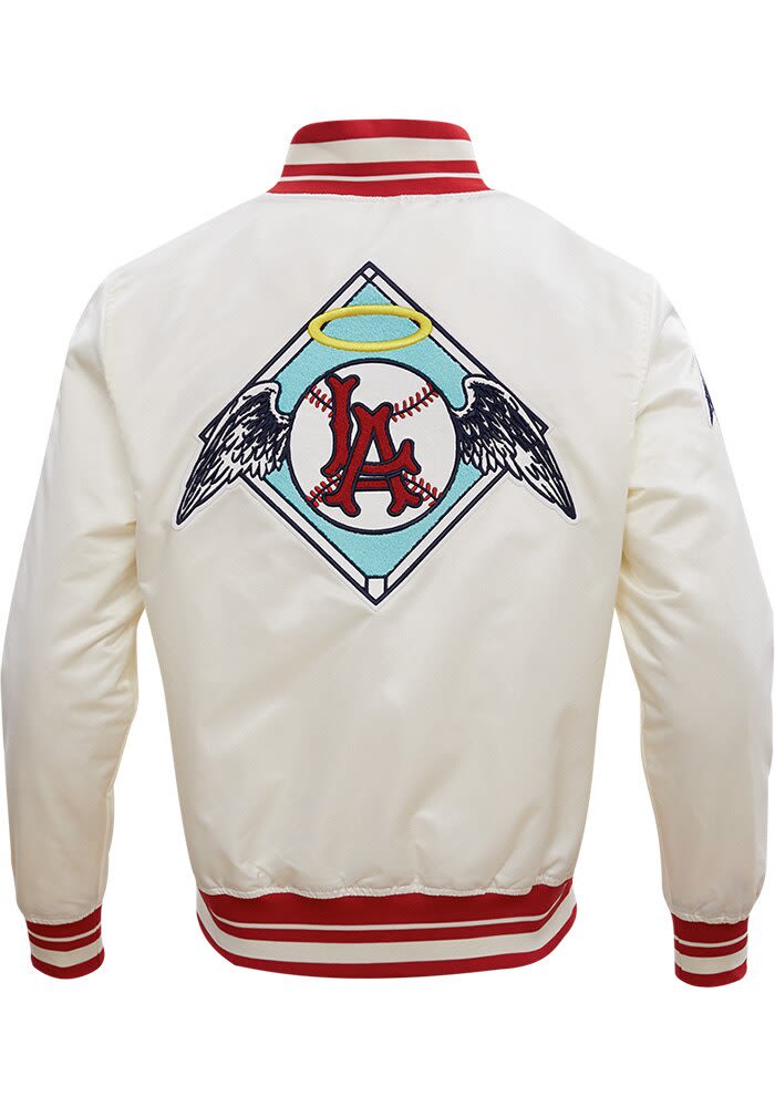 Pro Standard Los Angeles Angels Mens White Retro Classic Satin