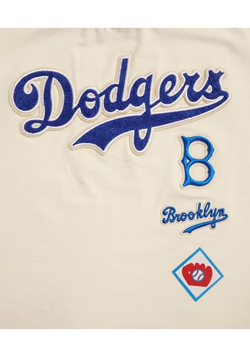 Pro Standard Brooklyn Dodgers Womens White Retro Boxy Short Sleeve T-Shirt