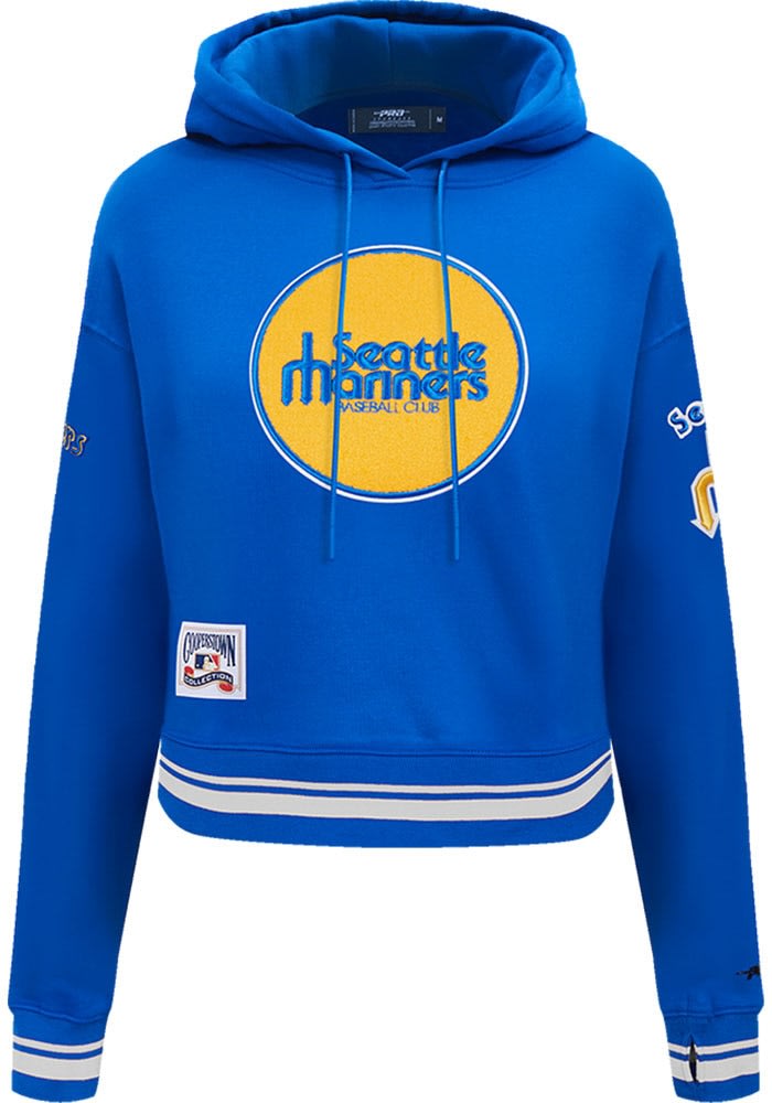 Pro Standard Seattle Mariners Womens ROYAL Retro Classic Cropped